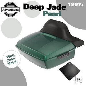Paquete Advanblack Rushmore King Tour Pak Perla de jade profundo para 97+ Harley/Softail - Imagen 1 de 13