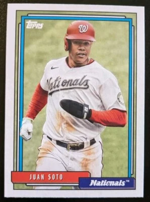 2021 Topps Update Series Baseball Juan Soto 1992 Redux #T92-49 Nationals - Image 1 of 4