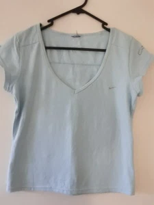 Nike Studio 72 Top Womens Size S/M Light Blue Stretch Running Gym Shirt - Bild 1 von 13