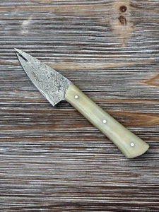 Cuchillo damasco Gamsjaga con horquilla GJ40 hueso de vacuno - Imagen 1 de 3