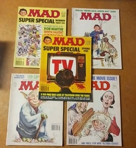 Posten von 5 ALTEN VERRÜCKTEN ZEITSCHRIFTEN einschließlich Alfred als Yoda Cover! - Bild 1 von 11