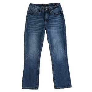 Jeans Judy blu donna 27 blu Capri fit gamba dritta sbiadito elasticizzato casual basic - Foto 1 di 15