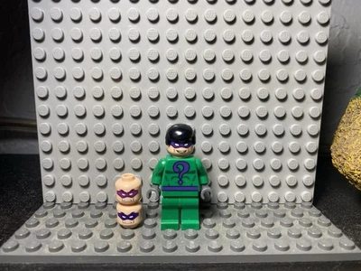 RARE Lego Batman 2006 Riddler Minifigure with custom heads *read desc* - Image 1 of 4