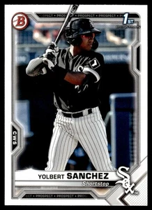 2021 Bowman Prospects Yolbert Sanchez Chicago White Sox #BP-40 - Picture 1 of 2