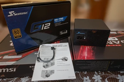 Alimentatore Seasonic G12 GC 80 PLUS Gold 750 Watt Nero - Immagine 1 di 4