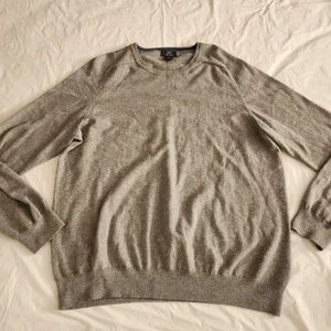 Suéter Brooks Brothers Para Hombres Algodón Cachemira Cuello Redondo Gris Talla X-grande - Imagen 1 de 5