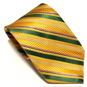 Robert Talbott Karmel Krawatte gestreift Regiment adrette adrette Eleganz Luxus USA - Bild 1 von 22
