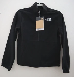 The North Face Teen Kid's Sz Medium Black Glacier 1/4 Zip Fleece Pullover - Picture 1 of 7