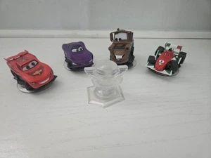 Lotto 5 Playset Figurine DISNEY INFINITY Saetta McQueen/Holley/Francesco/Mater - Foto 1 di 8
