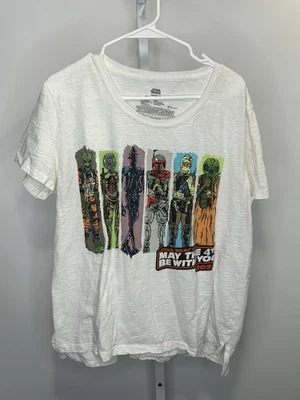 Camiseta para mujer Disney Star Wars May the 4th be W you Bounty Hunter, talla L. 1B Foto 1 de 4