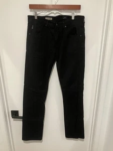 AG Adriano Goldschmied Men's The Matchbox Slim Straight Pants, Black, Size 34x34 - Picture 1 of 3