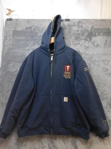 Carhartt Jacket Mens 2XL Rain Defender Quilted Full Zip Hooded Brewers 2015 - Picture 1 of 18