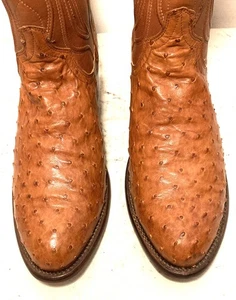 Westernstiefel Größe 11,5 D Tecovas Exotic Ostrich - Bild 1 von 5