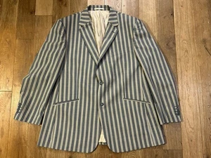 Brook Taverner Boating Blazer - Size 46R - Striped - Mens - brand new - wool mix - Picture 1 of 8