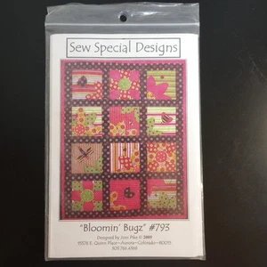 Bloomin' Bugz Quilt Pattern Sew Special Designs Joni Pike 40"x50" VTG - Picture 1 of 6