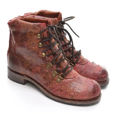 Женские винтажные туфли компании США Minden ботинки 9,5 M красный кожаные туфли новый в коробке - Изображение 1 из 4