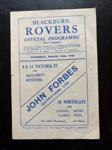 1945-46 Blackburn Rovers v Manchester United - Picture 1 of 2
