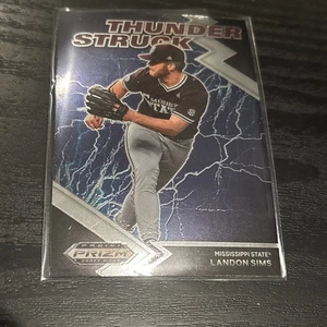 2022 Prizm Draft Picks Baseball Thunder Struck Landon Sims #TH-LS Diamondbacks - Picture 1 of 2
