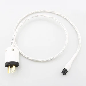 Audiophile 7N OCC US EU HIFI Audio Stromkabel Mini8-förmiger Heckstecker Figur 8 - Bild 1 von 14