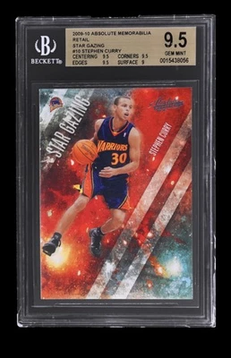 Новичок 2009 Стивен Карри абсолютные сувениры розничной звезды созерцания #10 BGS 9,5 RC - Изображение 1 из 2