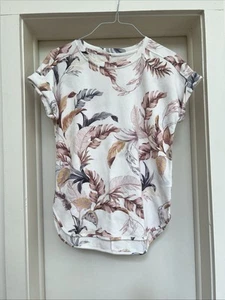 Cupio Damen Shirt Top Größe M Rose Palmen Tropical Beach - Bild 1 von 12