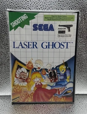 Laser Ghost Sega Master System W/Manual 8 Bit Retro 1991 #1218 - Image 1 of 4