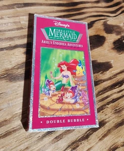 Disneys die kleine Meerjungfrau - Ariels Undersea Adventures - Double Bubble VHS Kassette - Bild 1 von 4