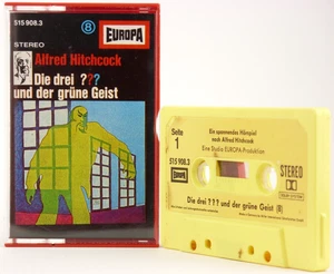 Die drei ??? 8 Fragezeichen und der grüne Geist alte Musik Kassette gelb gelb . - Bild 1 von 5