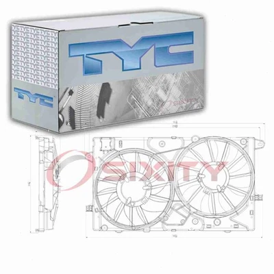 Conjunto de ventilador condensador y radiador doble TYC para Chevrolet Impala um 2014-2016 Foto 1 de 4