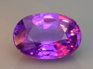 Color Change Natural Sapphire 1,06ct Ceylan Saphir Violet Heat Only - Picture 1 of 7