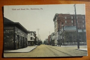 Dritte und breite Straße, Harrisburg PA PENN Postkarte - Bild 1 von 2