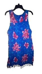 IG Sport Hawaiian Print Swimsuit Coverup Dress Size 1x - Picture 1 of 2