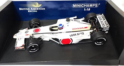 Minichamps 1:18 Scale Bar F1 Honda Showcar 2001 O. Panis Racing Collection - Image 1 of 4