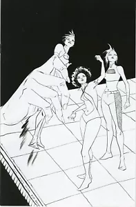 Sacred Six # 3 Jae Lee 1 in 40 Black & White Variant Cover !!! NM - Picture 1 of 1