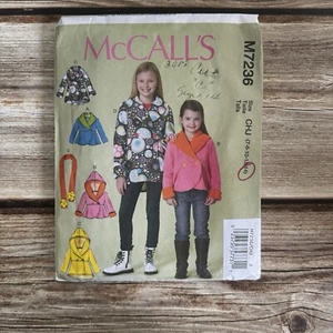 McCall’s Girls Jacket UNCUT Sewing Pattern M7236 size (7-8-10-12-14) - Picture 1 of 5