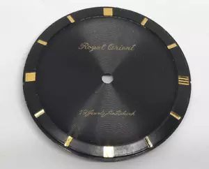 Rare Genuine Vintage Royal Orient 19J Antishock Black Watch Dial 1950' / 1960' - Picture 1 of 5