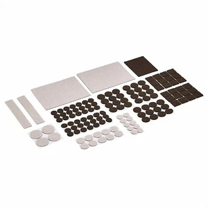 Amazon Basics Felt Furniture Pads, Beige and Brown, Self-adhesive 133 pieces NEW - Picture 1 of 6