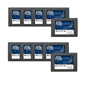 Patriot P220 1TB 2.5" SATA3 6GB/s 550MB/s Internal SSD Laptop/PC/MAC 10PACK BULK - Picture 1 of 5