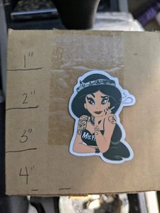 Bad Jasmine Disney Erwachsene Sticker Aufkleber Gangster Jasmine Bad Girl Disney - Bild 1 von 1