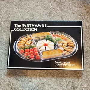 New In Box: The Partyware Collection 7- Compartment Tray - Picture 1 of 2