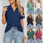 Comfortable and Versatile Women's Basic V Neck T Shirt for Work or Daily Wear