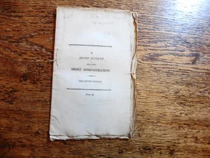1807 POLITICAL PAMPHLET - A SHORT ACCOUNT OF THE MINISTRY OF ALL THE TALENTS - Picture 1 of 3
