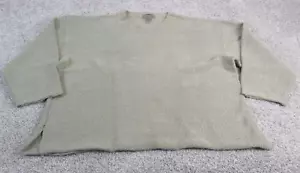 VINTAGE Structure Mens XL Knit Sweater Heavyweight Beige Green EUC - Picture 1 of 7