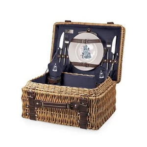 Disney Princess Beauty & the Beast Champion Picnic Basket for 2 Large Wicker ... - Picture 1 of 7