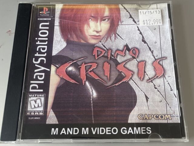 MEGA RARE DINO CRISIS 2 PLAYSTATION PS1 GAME PAL VERSION BLACK LABEL  *COLLECTORS