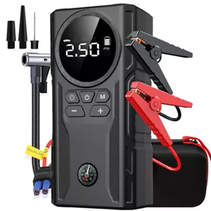 Car Jump Starter with Air Compressor, 4000A Portable Car Battery Booster 12V - Picture 1 of 12