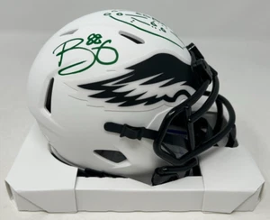 Trey Burton signierter Eagles Lunar Mini Helm "Philly Special" Insc + Play PSA 719 - Bild 1 von 8