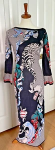 Vestido Vaina Larga Tejido Intarsia Temperley London Fortune Raro Talla L - Imagen 1 de 10