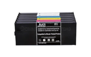 LF-200 Empty Refillable Ink Cartridge For Mimaki UJF-6042 UJF-3042 6x440ML - Picture 1 of 6