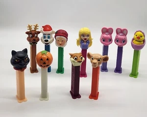 11 Pez Dispensers Lot Vintage Halloween Glow In The Dark Pez - Picture 1 of 10